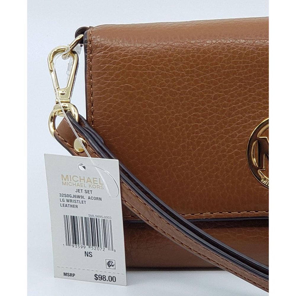 New Michael Kors Jet Set Leather Wristlet $128.00 - Picture 3 of 5